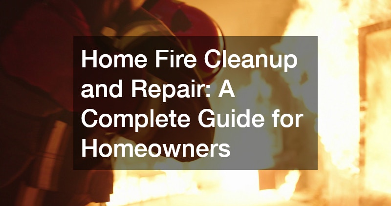Home Fire Cleanup and Repair: A Complete Guide for Homeowners